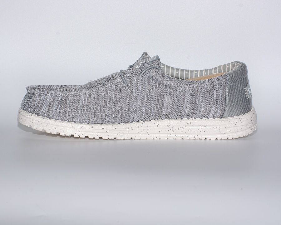 Мокасини HEY DUDE Wally Stretch Sox Wide Grey, 42660-030-EU46, розмір: 46 (31 см) 42660-030-EU46 фото