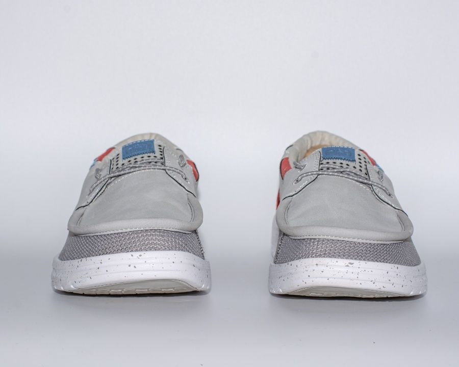 Loafers HEY DUDE Welsh Grip Mix Light Grey / White, 40153-00J-EU46, size: 46 (31 cm)