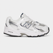 Оригінальні дитячі кросівки New Balance 530 Bungee Lace NB White / Natural Indigo / Silver Metallic, IZ530SB1, розмір: 25,5 (15 см) IZ530SB1-EU25 фото 1