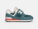 Оригінальні дитячі кросівки New Balance 574 Hook & Loop Black / Marsh Green, PV574RBG, розмір: 31 (18,5 см) PV574RBG-EU31Green фото 1