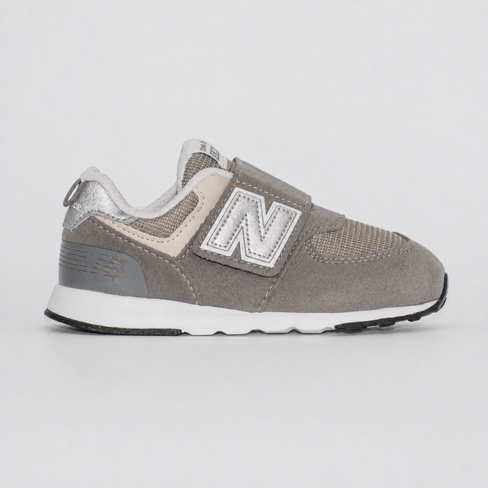 Оригінальні дитячі кросівки New Balance 574 NEW-B Hook & Loop Rain Cloud / NB White, NW574GR, розмір: 26,5 (15,5 см) NW574GR-EU26 фото