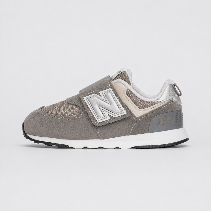 Оригінальні дитячі кросівки New Balance 574 NEW-B Hook & Loop Rain Cloud / NB White, NW574GR, розмір: 26,5 (15,5 см) NW574GR-EU26 фото