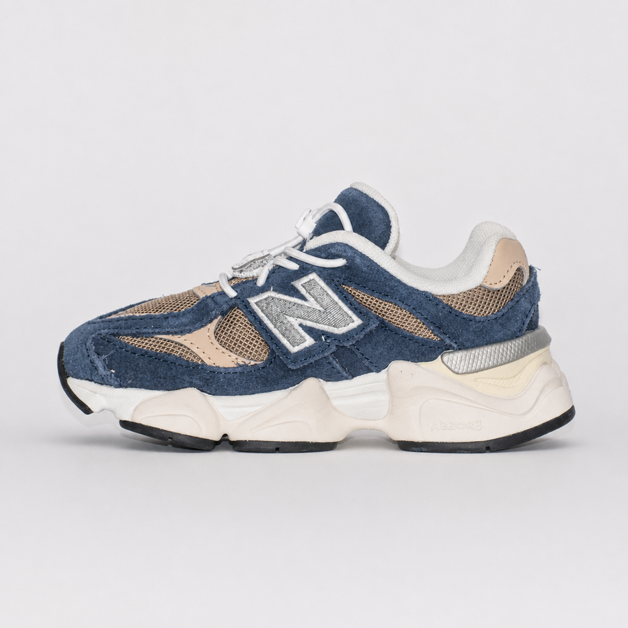 Оригінальні дитячі кросівки New Balance 9060 Bungee Lace Navy / Mushroom, IV9060BF, розмір: 24 (14 см) IV9060BF-EU24 фото
